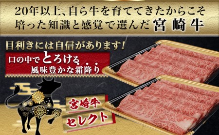 宮崎牛【とろ旨】すきしゃぶ700g_AC-6505_(都城市) 牛肉 肩ローススライス(350g×2) 計700g すき焼き肉 焼きしゃぶ肉 しゃぶしゃぶ肉 ( 牛しゃぶ ) ディナー 特産品 ギフト