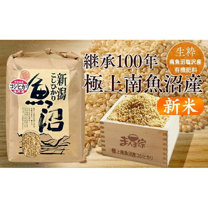 【ふるさと納税】【新米】【令和8年産】【定期便】極上南魚沼産コシヒカリ（有機肥料、塩沢産）玄米10kg×全6回【定期便 銘柄米 ブランド米 玄米 こしひかり コシヒカリ 魚沼産 新潟米 産地直送 お米 米 こめ コメ ご飯 御飯 ごはん】