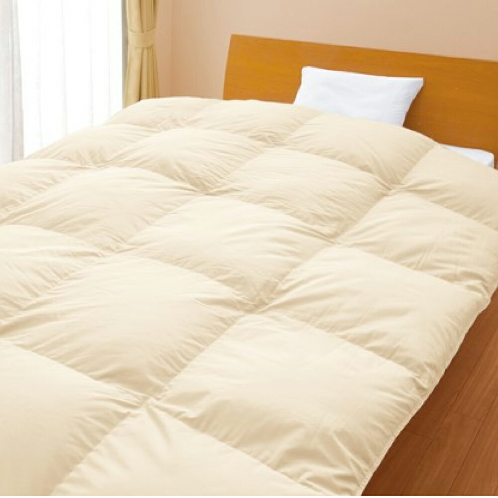 【ふるさと納税】抗菌防臭加工付き羽毛使用　羽毛掛けふとん　ホワイトダックダウン50％　シングル [寝具 掛け布団 布団 ケントハウス] 立体キルト加工 アレル物質低減 デオドラント効果 防臭作用