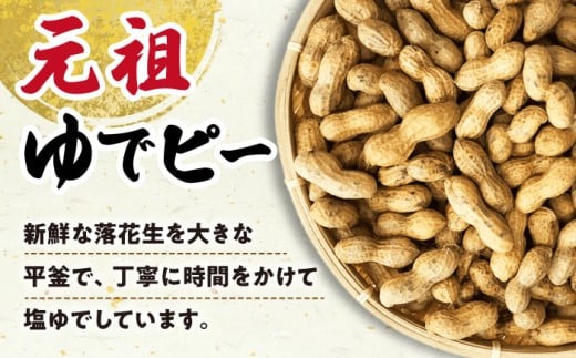 【冷凍保存3か月可】塩ゆで落花生 合計1kg（250g×4袋） / ゆでぴー 落花生 ピーナッツ ナッツ おつまみ おやつ / 大村市 / 浦川豆店[ACZR002]