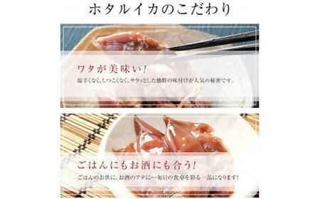 越中氷見屋　ホタルイカ沖漬け4種・甘酢漬け・素干し・魚醤干し（B1セット）　【魚貝類・加工食品】