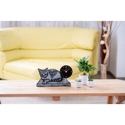 ふるさと納税 大月市 beautiful watch　ねこB(置き時計) |  | 03