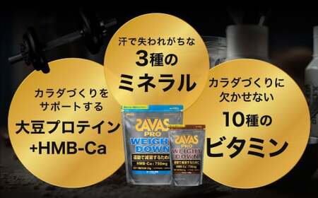 ザバス プロウエイトダウン お試しセットB（ウエイトダウンヨ−グルト風味800g・ウエイトダウンチョコレ−ト風味280g) ホエイ プロテイン 横田運動具店 岡山 倉敷市