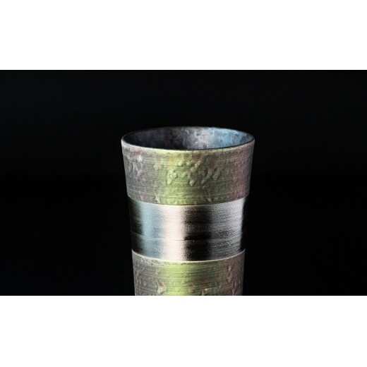 ＜NYが認めた逸品＞  有田焼 麟 Lin プラチナタンブラー 2個セット (Green Purple) 【金照堂】 酒器 ビアカップ フリーカップ ギフト bj082_イメージ3