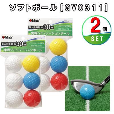 ふるさと納税 常陸大宮市 タバタ　ソフトボール(トレーニングボール)6球入り　GV0311×2個セット