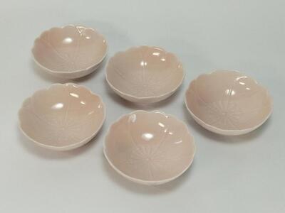 【波佐見焼】φ８.５ｃｍ小さめの小鉢5個組 桃釉 【西海陶器】５ １２８４２｜波佐見焼 陶器