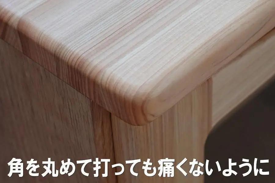 【幅79.6 奥行42 高さ75.3】OKティアラ国産ヒノキ80-3チェスト