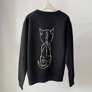 CAT SWEATSHIRT【LLサイズ／BLACK】