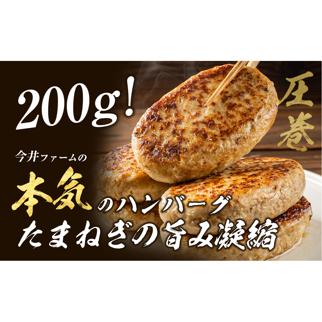淡路島たまねぎどっさりジャンボハンバーグ プレーン＆チーズセット 200g×10個【2025年11月～12月発送】_イメージ3