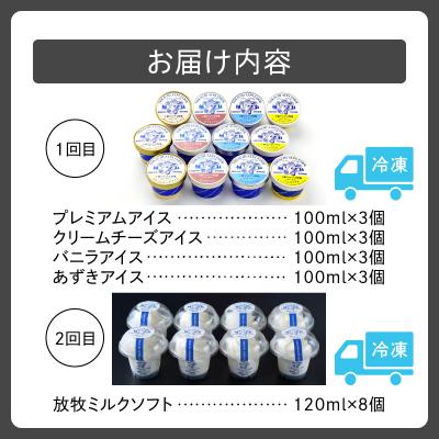 ふるさと納税 清水町 【2回定期便】上質な生乳の美味しさがぎゅ〜っ!十勝アルプス牧場 牧場のアイス 合計20個 |  | 01