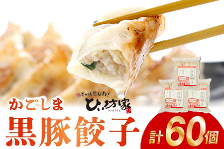 015-17 定番のかごしま黒豚餃子60個(タレ付）