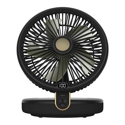 ふるさと納税 名古屋市 【ブラック】扇風機 多機能 デスクランプ ファン 卓上 壁掛け 2WAY仕様