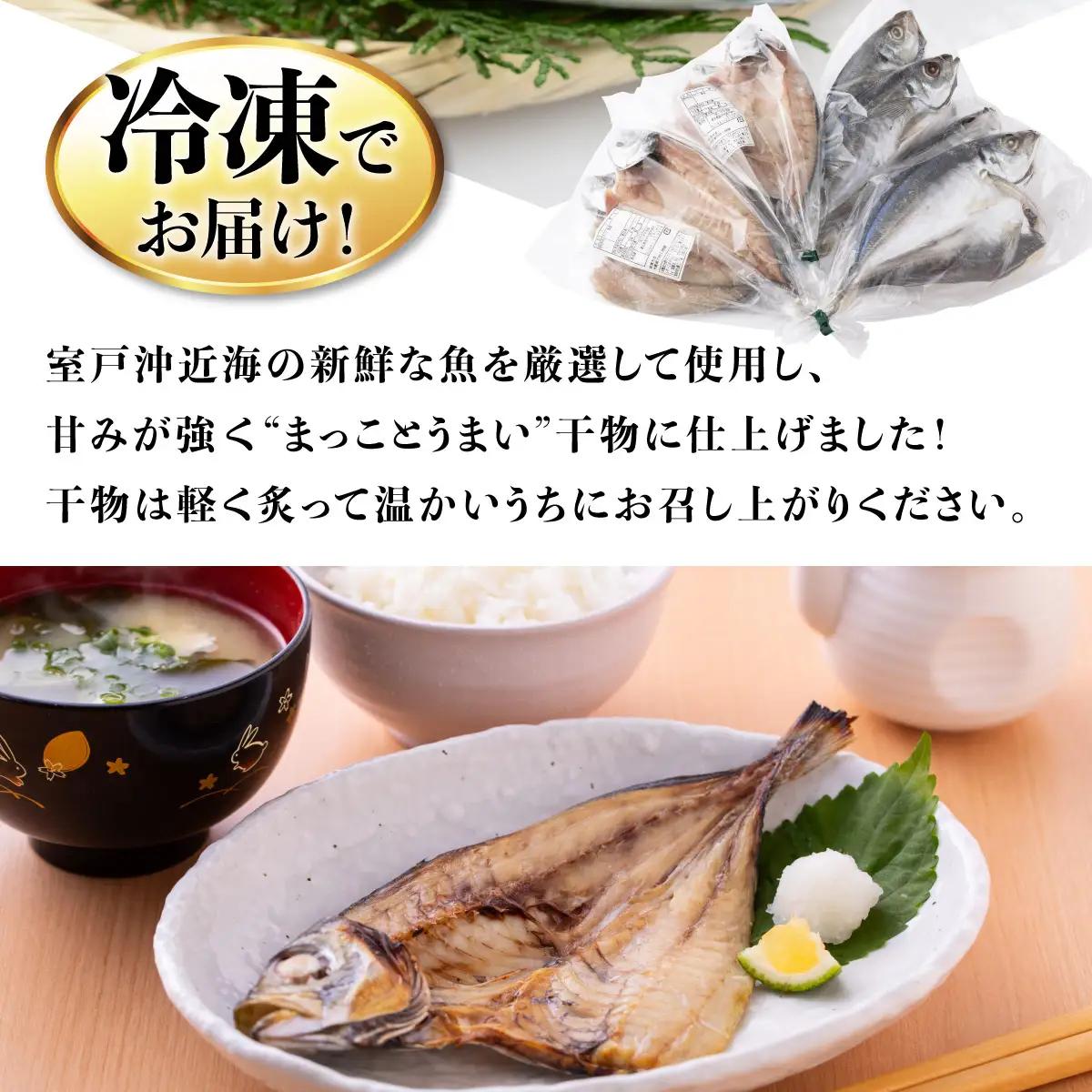 【アジの干物】 いずま海産干物 8枚