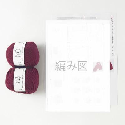 ふるさと納税 江南市 毛糸2玉で編めるケーブル模様のハンドウォーマーキット 12番色 |  | 01