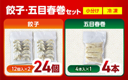 加登屋の町中華 餃子・春巻セット 4人前 【加登屋食堂】冷凍餃子 簡単 おすすめ[MGQ005]