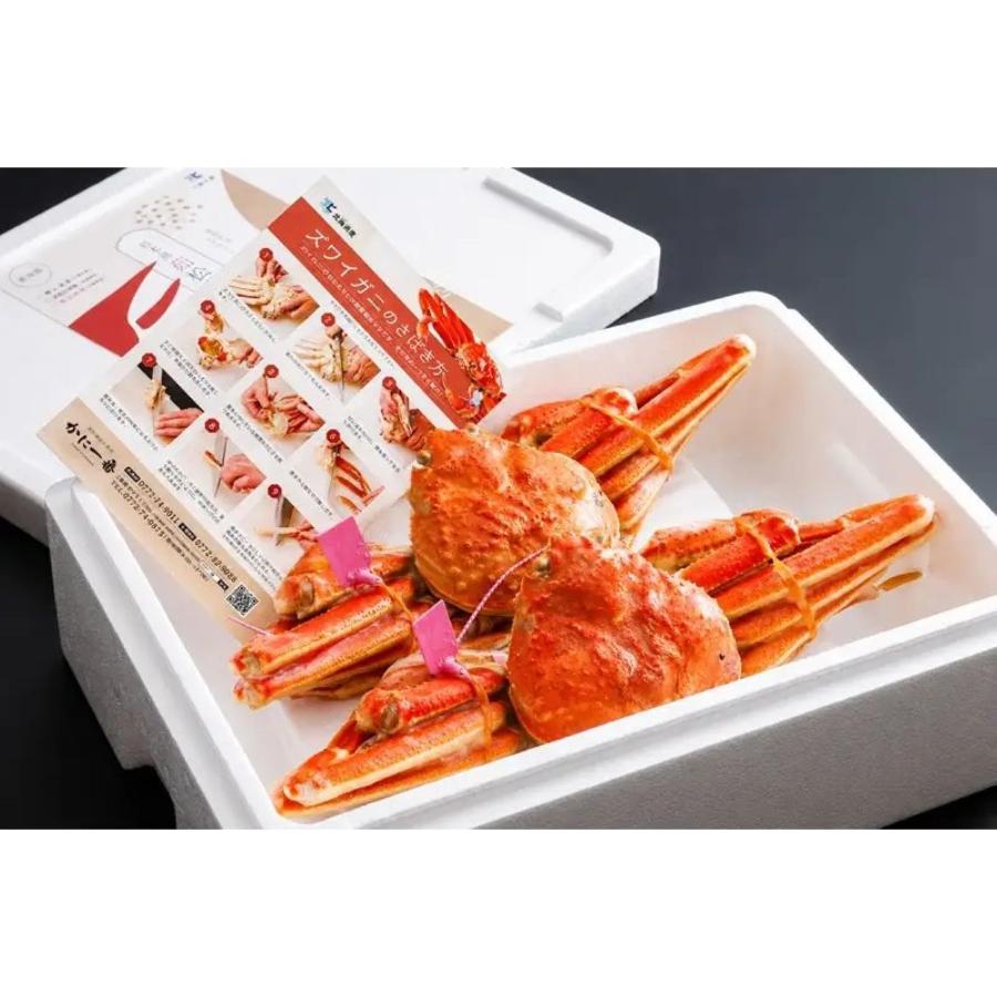 ＜北畿水産＞”山陰日本海産”釜茹で松葉ガニ（冷凍）2杯（お試し・少量贅沢）