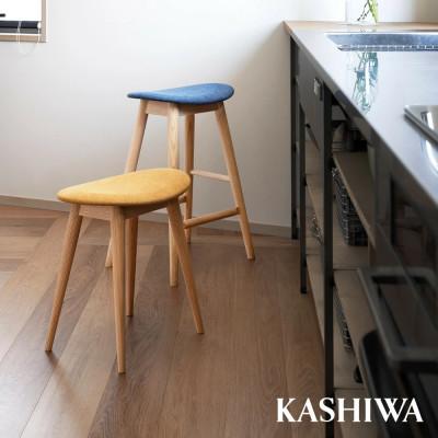 ふるさと納税 高山市 【KASHIWA】スツール(張座) 飛騨の家具　布張り  AM006 |  | 01
