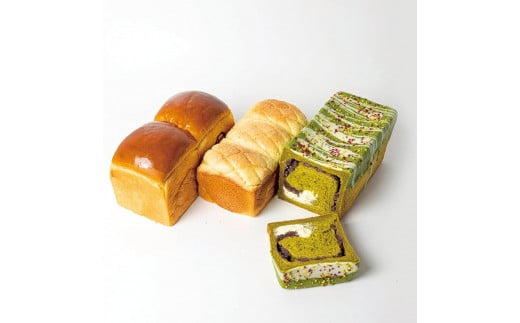 高級食パン 高級金賞食パン3種3本セット（山型／メロン／抹茶＆マスカルポーネ）