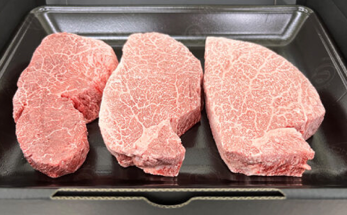 佐賀牛ヒレステーキ 3枚（計500g） / 佐賀県 / 佐嘉ZEYTAKUYA（やま田商店） [41AQAA023]