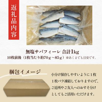 ふるさと納税 石巻市 訳あり 無塩サバフィレ 1.0kg (10枚前後) 冷凍 さば 鯖 不揃い 魚 お魚 焼き魚 |  | 03