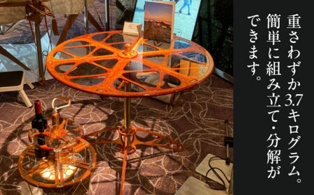 【持ち運び可能】 折りたたみテーブル　【(株)MARIO DEL MARE】[ASAZ029]