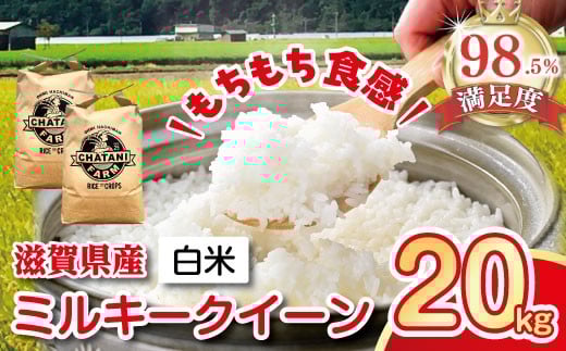 
                  【7年産】近江米　ミルキークィーン　白米【20kg（10㎏×2袋）】【V015W】
                