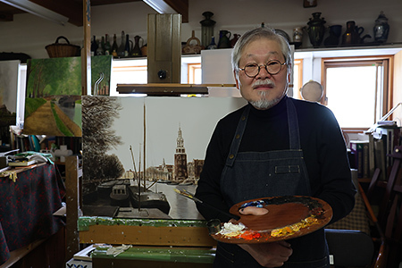 【ふるなび限定】＜塚越仁慈＞ 運河の昼下り（イタリア） P8号 FN-Limited-SP