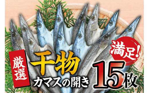 干物セット 満足の内容量！ カマスの開き15枚セット ／ 干物 ひもの カマス 家庭用 定番【sio114】