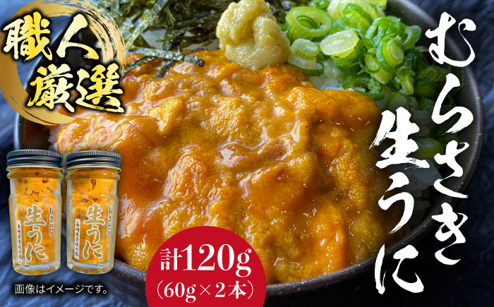 生うに 120g ( 60g × 2本 ) 老舗の厳選 おさだの生うに《壱岐市》【長田商店】[JAO001]
