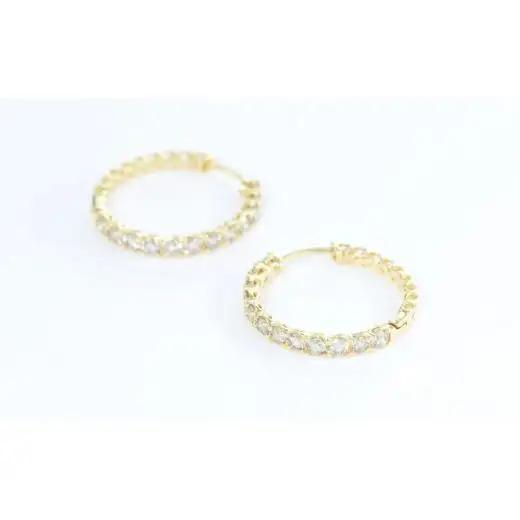 K18YG　ダイヤモンド　ピアス　1.0ct　17783B　K18　D　PE