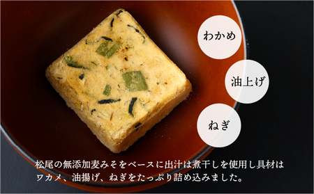 V-A2 創業昭和元年の串間の味をお手軽に！松尾の即席みそ汁(25食)【松尾醸造場】