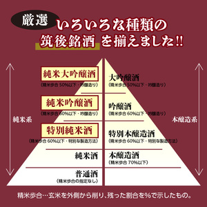 ≪地場産くるめオリジナル≫筑後の酒藏 厳選10種 純米酒 飲み比べセット（300ml×10本）_純米酒 飲み比べ 300ml 10本 セット 筑後の酒藏 繁桝 喜多屋 寒山水 若竹屋 翠水 筑後川 旭