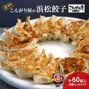 【ふるさと納税】こんがり屋の浜松餃子60個入り はままつ 中華料理 静岡 名物【配送不可：離島】　浜松市
