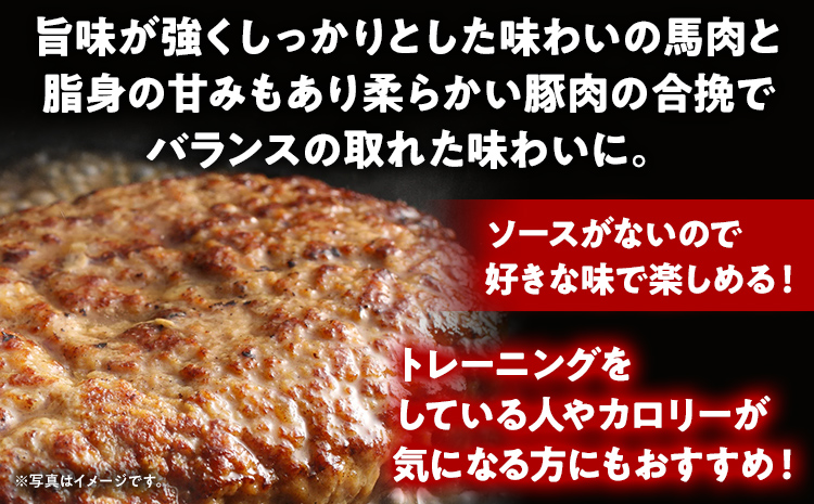 馬肉ハンバーグ 150g×5個 肉 馬 焼くだけ 簡単調理 冷凍 ヘルシー 低脂肪 高タンパク質 惣菜 おかず お弁当 カロリー控えめ 豚肉 ジューシー 旨味 馬バーグ グルメ お取り寄せ