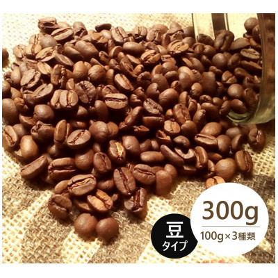 発送当日珈琲豆焙煎!スペシャルティ珈琲豆100g×3種類(豆)【1604205】