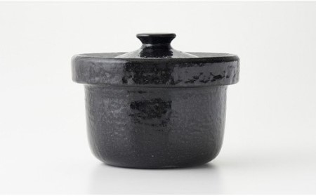土鍋で炊くと米が甘くなる 「濃黒3合釜鍋 雑穀ご飯鍋」 ARITA PLUS 土鍋 ご飯 3合 黒 ze001