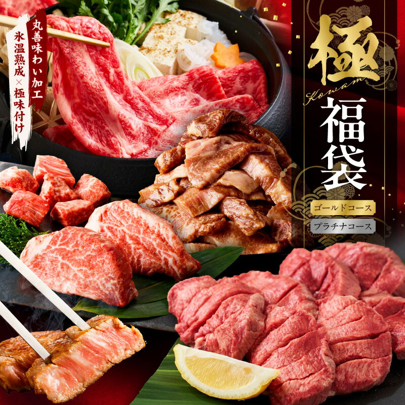 【ふるさと納税】【極】 福袋 選べるコース 5種 1.8kg以上 / 4kg以上 黒毛和牛 ステーキ 牛タン 焼肉 しゃぶしゃぶ すき焼き 肉 氷温熟成×極味付け 大阪府 泉佐野市 送料無料 氷温熟成牛 牛肉 熟成肉 氷温熟成 作り方 ふるさと納税オリジナル 限定 肉の泉佐野 楽天限定