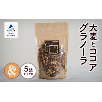 ふるさと納税 小松市 大麦とココアグラノーラ 5袋セット 小松市産大麦 国産シリアル
