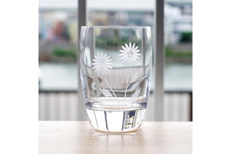 浅草切子 暮らしの硝子「マーガレット 521」化粧箱入り_0012-014-T03