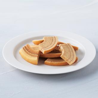 SA1292　お米のカットバウム12個 (プレーン)・お米のバウム窯ラスク2袋 (プレーン)の詰め合わせ