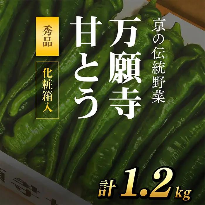 ＜2026年7月より順次発送予定＞ 万願寺甘とう 化粧箱入 秀品 計1.2kg 150g×8袋 京都丹の国農業協同組合