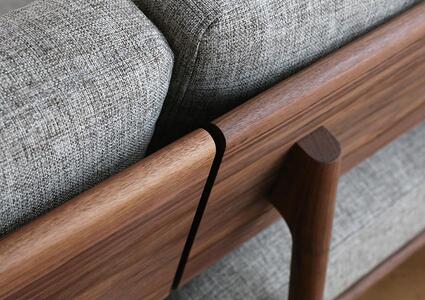 【開梱設置】高野木工 MOLEN モーレン ソファ 1人掛け ホワイトオーク 生地：CHART11 ベージュ【10年保証】