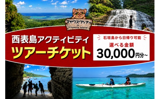 
                  ＜選べる金額＞旅行券 沖縄 チケット 西表島 アクティビティ ツアーチケット 3,000～60,000円 旅行クーポン 旅行 体験 観光 クーポン
                