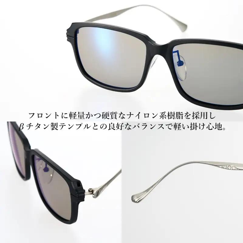 Zeque（ゼクー）偏光サングラス JAKE（ジェイク）F-2205 グロスブラック&ガンメタル / イーズグリーン - スポーツから日常まで、スタイリッシュに目を守る。