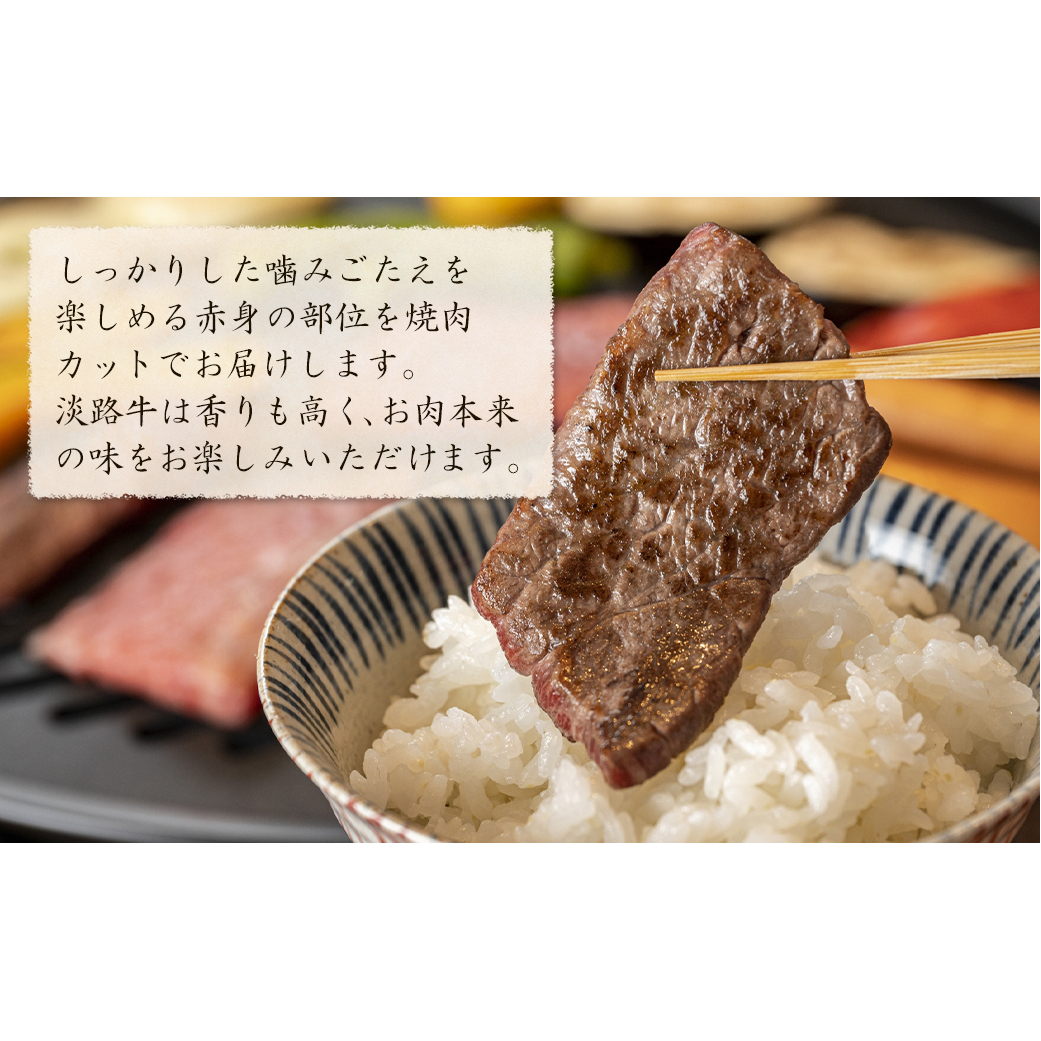 淡路牛 赤身肉の焼肉500g（250g×2PC）　　　  [赤身 焼肉 国産 焼肉用 牛肉 焼肉セット 赤身肉 おすすめ 焼肉]_イメージ3