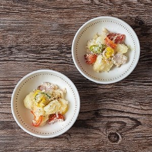 小石原焼 カネハ窯 飛び鉋小鉢セット(シンプル) AA85