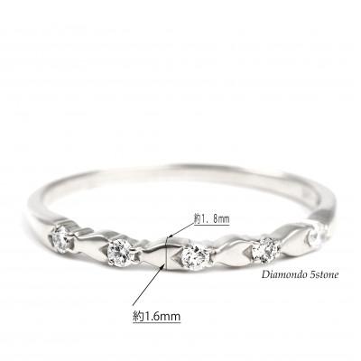 ふるさと納税 大月市 矢絣(やがすり)文様ダイヤリングピンキー　R3997DI-P#2 |  | 01