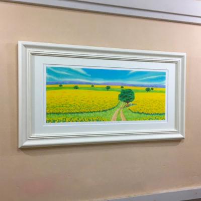ふるさと納税 川口市 栗乃木ハルミ版画額装品「菜の花の道」 |  | 02