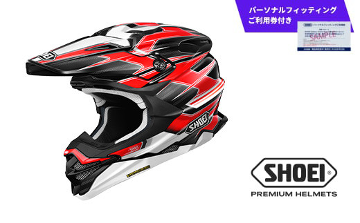 SHOEI ヘルメット「VFX-WR SPARKLE TC-1 (RED/BLACK)」Mサイズ パーソナルフィッティングご利用券付 バイク オフロード ショウエイ バイク用品 ツーリング SHOEI品質 shoei スポーツ メンズ レディース