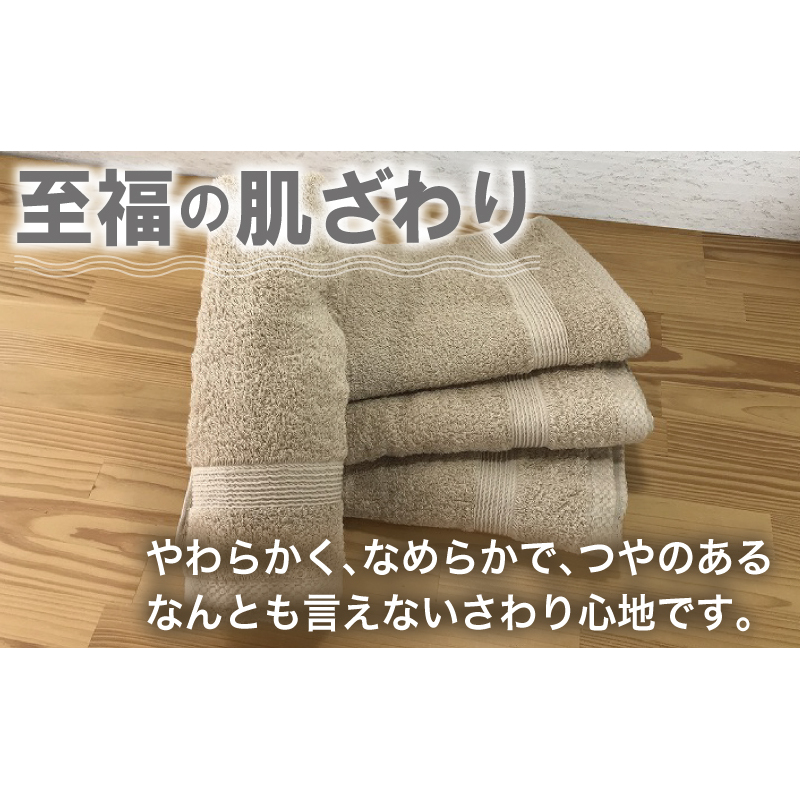 やわらかロングフェイスタオル4枚セット（モカ） G1516_イメージ2